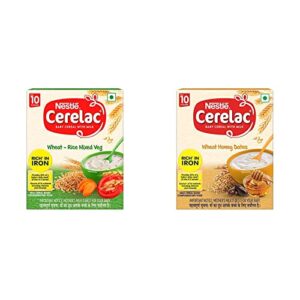 Nestle Cerelac Cereal With Milk, Wheat-Rice Mixed Fruit+Mixed Veg (300G From 10 Months),